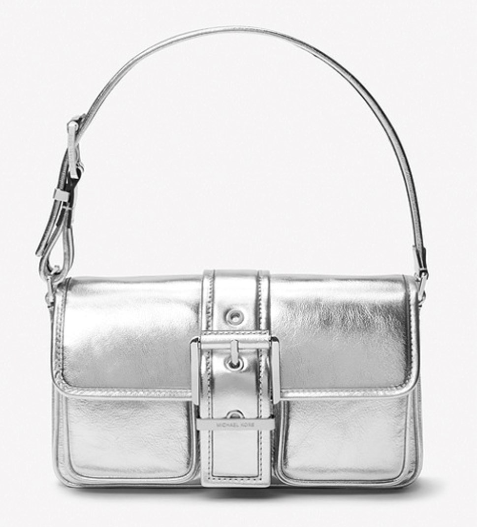 Colby Medium Metallic Leather Shoulder Bag